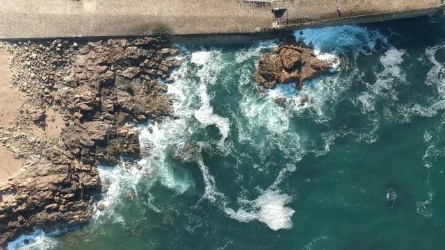 Flying over the pier