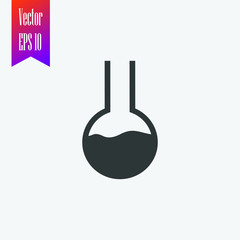 lab glass icon vector