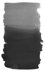 Watercolor Gradient Background Black Ink Isolated