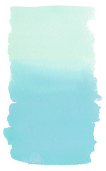 Watercolor Gradient Background Mint Blue Green Isolated