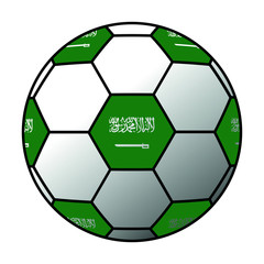 Ball Saudi-Arabien Flagge