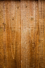 Obraz premium Dark old wooden table texture background top view. Brown wood background . Empty wooden board background. Brown scratched cutting board. Wood texture.