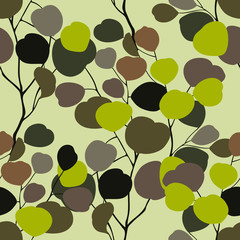 Elegance seamless leaves pattern