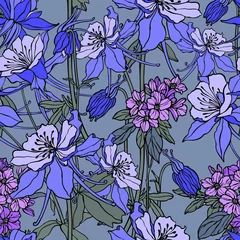 Rolgordijnen Seamless pattern with floral ornament © polina21