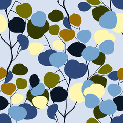 Elegance seamless leaves pattern