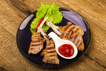 Grilled lamb