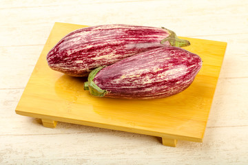 Fresh ripe eggplant