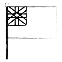 australia flag icon over white background, vector illustration