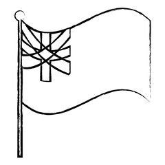 australia flag icon over white background, vector illustration