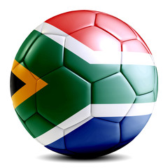 South Africa soccer ball football futbol isolated