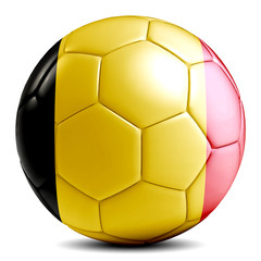 Belgium soccer ball football futbol isolated