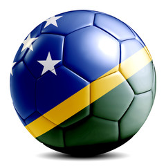 Fototapeta premium Solomon Islands soccer ball football futbol isolated