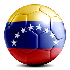 Fototapeta premium Venezuela soccer ball football futbol isolated