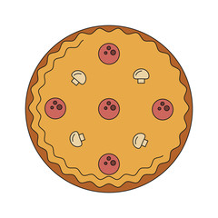 Pizza italian food vector illustration graphic design