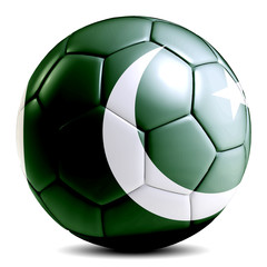 Pakistan soccer ball football futbol isolated © intriceight
