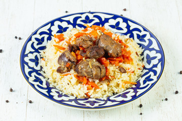 Lamb pilaf with carrot