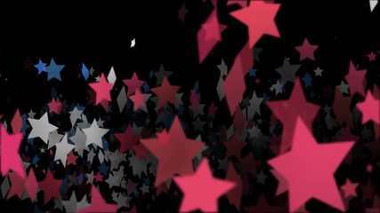 4 july independence day star flying animation.