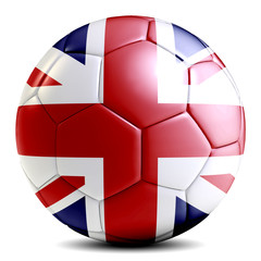 United Kingdom soccer ball football futbol isolated