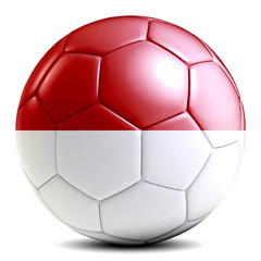 Monaco soccer ball football futbol isolated