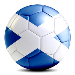 Scotland soccer ball football futbol isolated