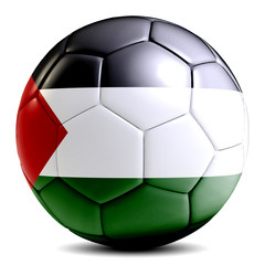 Obraz premium Palestine soccer ball football futbol isolated