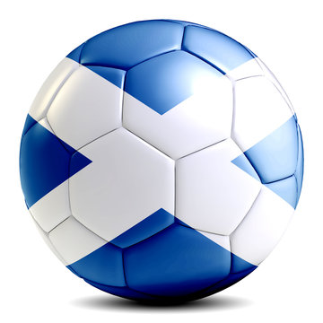 Scotland Soccer Ball Football Futbol Isolated