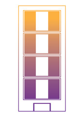 city building icon over white background, colorful design. vector illustration