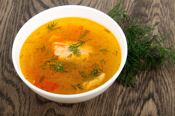 Salmon soup