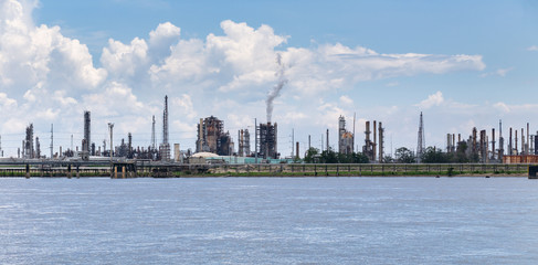 Refinery along the water