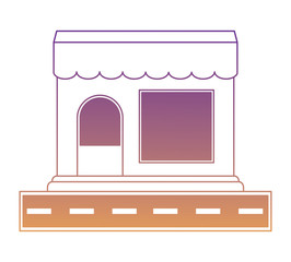 store building icon over white background, vector illustration