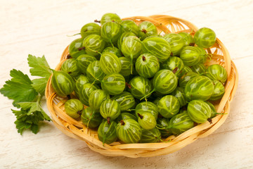 Gooseberries in the bowl