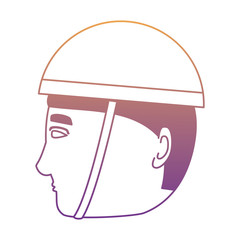 Obraz na płótnie Canvas man with safety helmet over white background, vector illustration