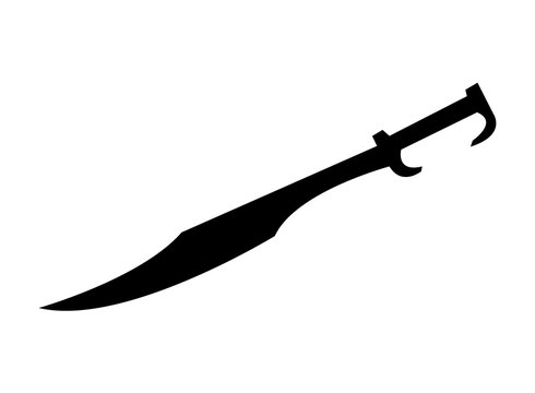 Spartan sword silhouette