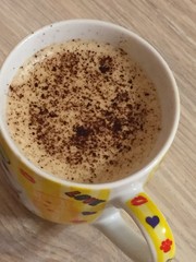beautiful foam cappuccino
