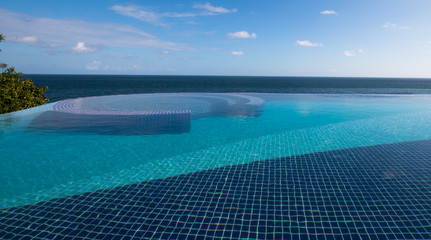 Infinity pool with sea view