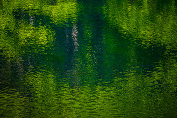 Reflection on  the water
