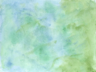 abstract blue/green watercolor background, texture.