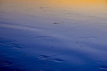 Footprints on the beach