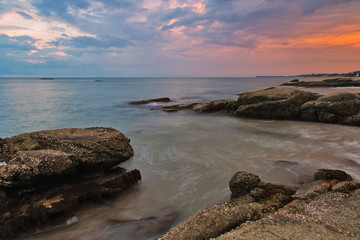 Sunset at the beach of Khao Lak. Thailand