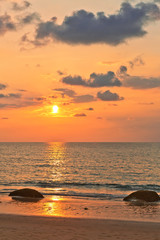 Sunset at the beach of Khao Lak. Thailand