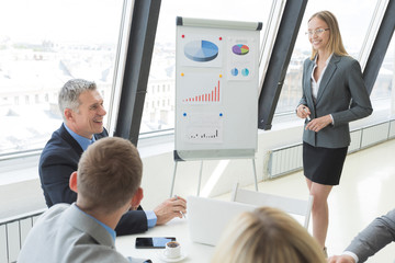 Business team at office presentation