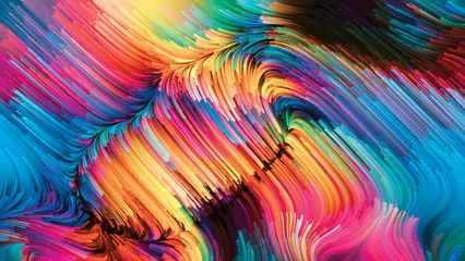 Keuken spatwand met foto Realms of Liquid Color © agsandrew