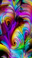 Rolgordijnen Modern Liquid Color © agsandrew