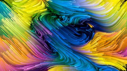Foto op Canvas Evolving Liquid Color © agsandrew