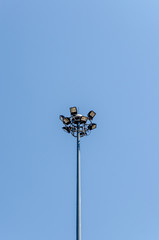 Electric Street lamp at highway