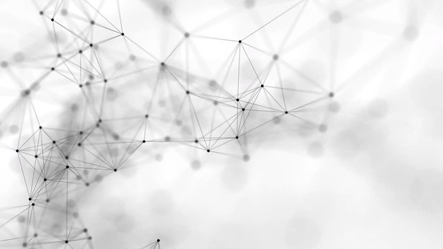 Simple Abstract Network Conections. 4K Seamless Loop.