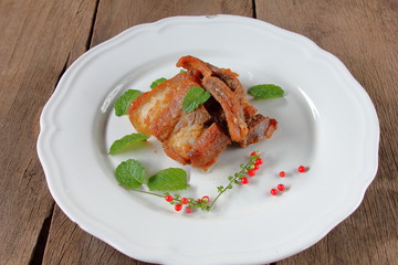 fried pork or deep fried pork  (Thai food)