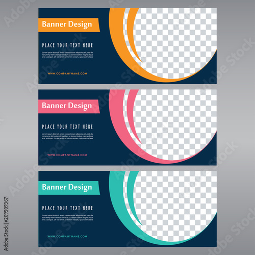 Banner Design Template Sale Card Gift Voucher Banner Set