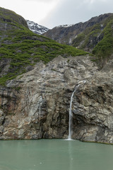 Waterfall at Tracy Arm Fjord