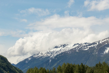 Fototapeta na wymiar Mountain in Skagway, Alaska